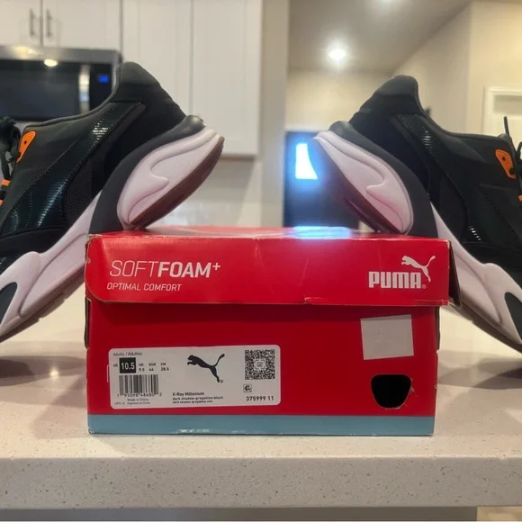 Puma Green, Black and Orange Athletic Shoes - Picture 7 of 10